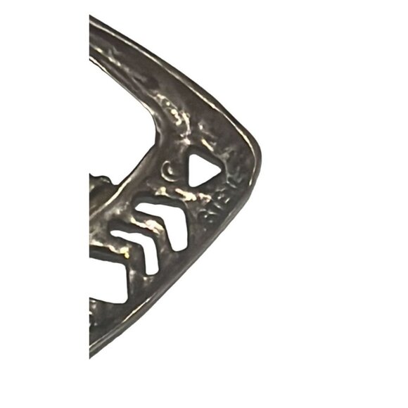 Sterling Silver Variscite Native Style Handmade Dangle Pierced Earrings - Picture 9 of 10